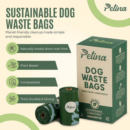 Petina - Compostable Dog poo bags