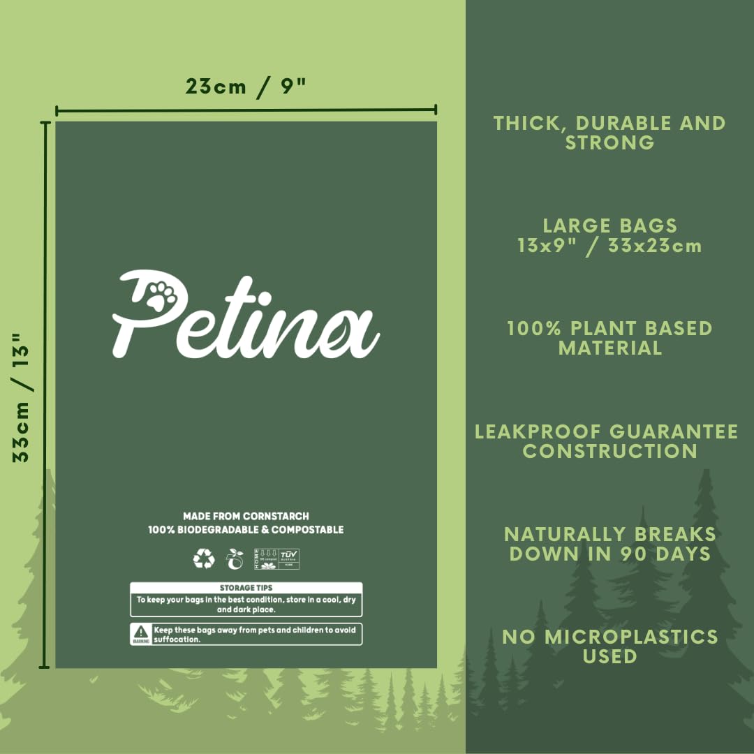 Petina - Compostable Dog poo bags